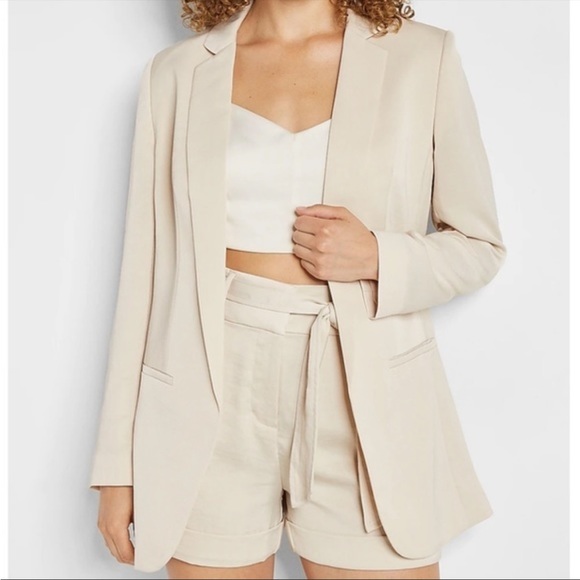 Open Front Boyfriend Blazer Express women's jacket coat size Xlarge NWT - Picture 5 of 5